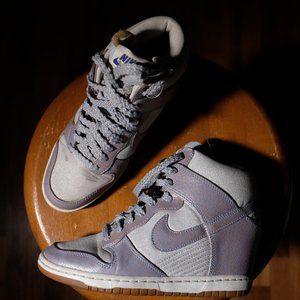 Nike Dunk Sky Hi Purple Wedge Sneakerboot Sz 7